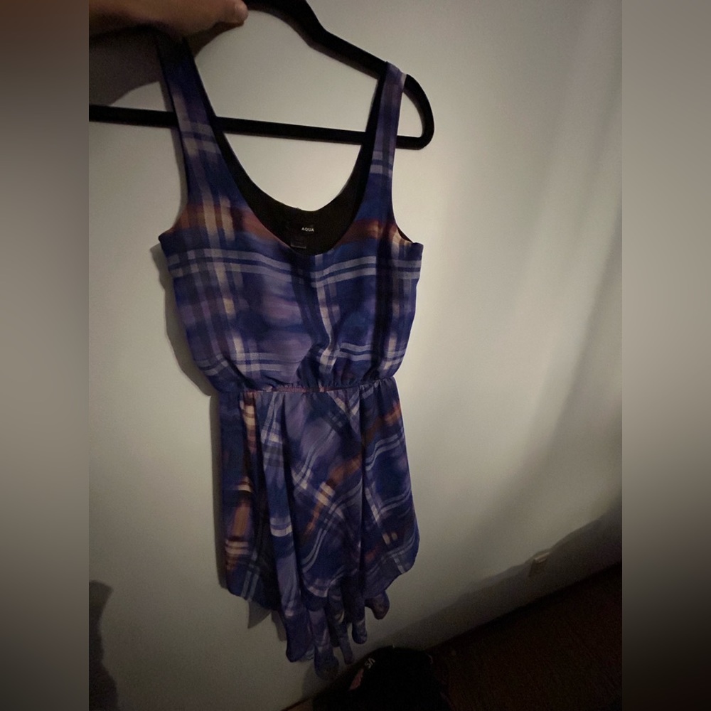 High-low Aqua purple dress size Small
